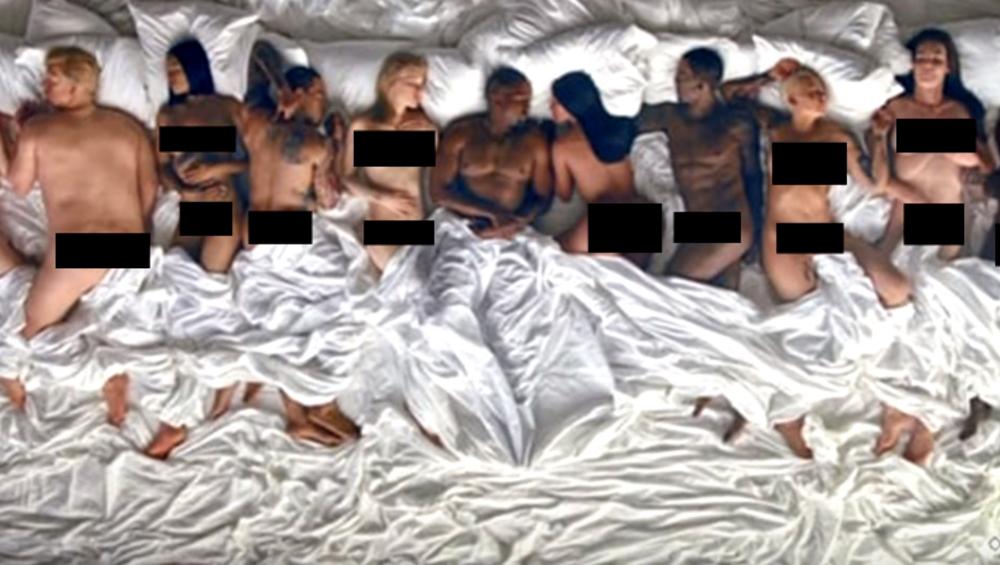 Kanye West NAGO w łóżku z Kim Kardashian i Taylor Swift? Gwiazdor znowu szokuje! [+18]