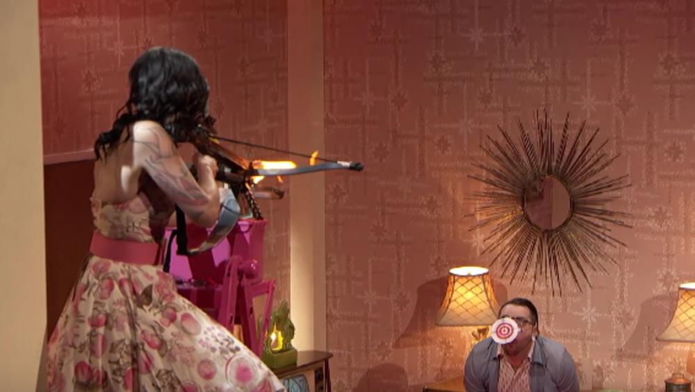 Uczestnik Talent Show zraniony płonącą strzałą!