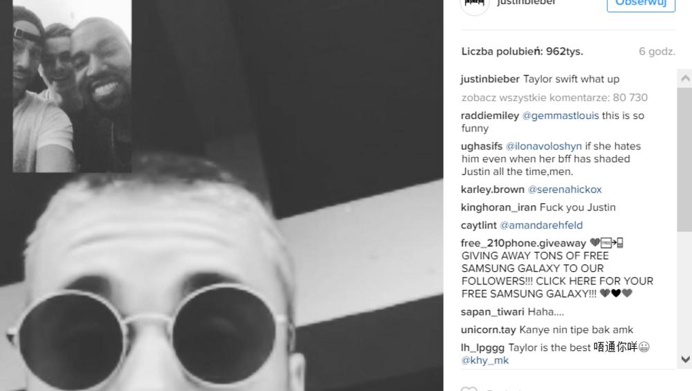 Justin Bieber przeciwko Taylor Swift? Justin Bieber przeciwko Taylor Swift?