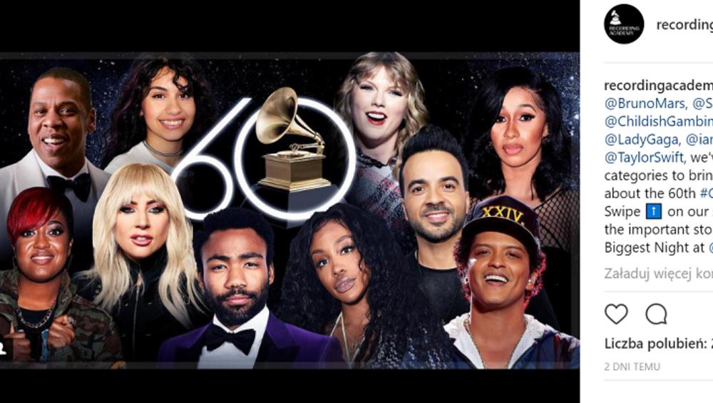 Wiemy, kto wystąpi na gali Grammy 2018! Będzie się działo!