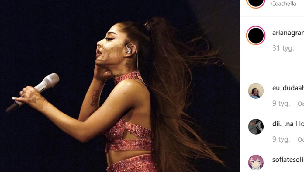 Ariana Grande przewróciła się na scenie! [VIDEO]
