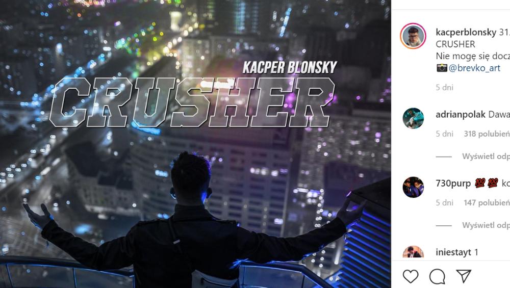 Kacper Blonsky – nowa piosenka. Crusher to następca Eluwiny