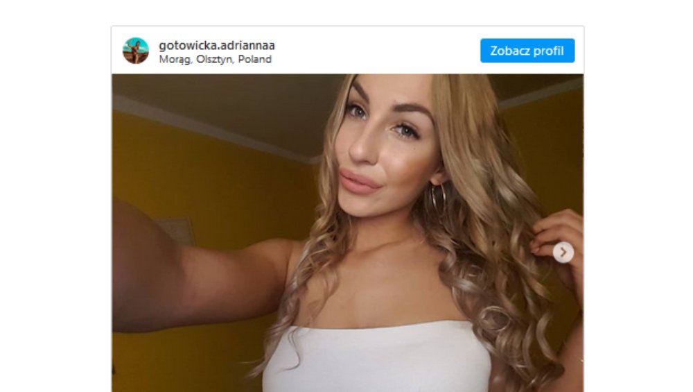 Adrianna Gotowicka to Miss, która kusi na Instagramie. Zrobi karierę?