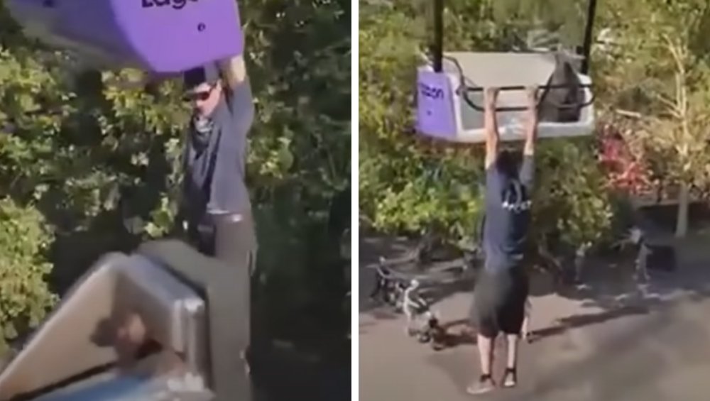 Wypadł z wagonika i zawisł w parku rozrywki. Wideo trafiło do sieci Wypadł z wagonika i zawisł w parku rozrywki. Wideo trafiło do sieci