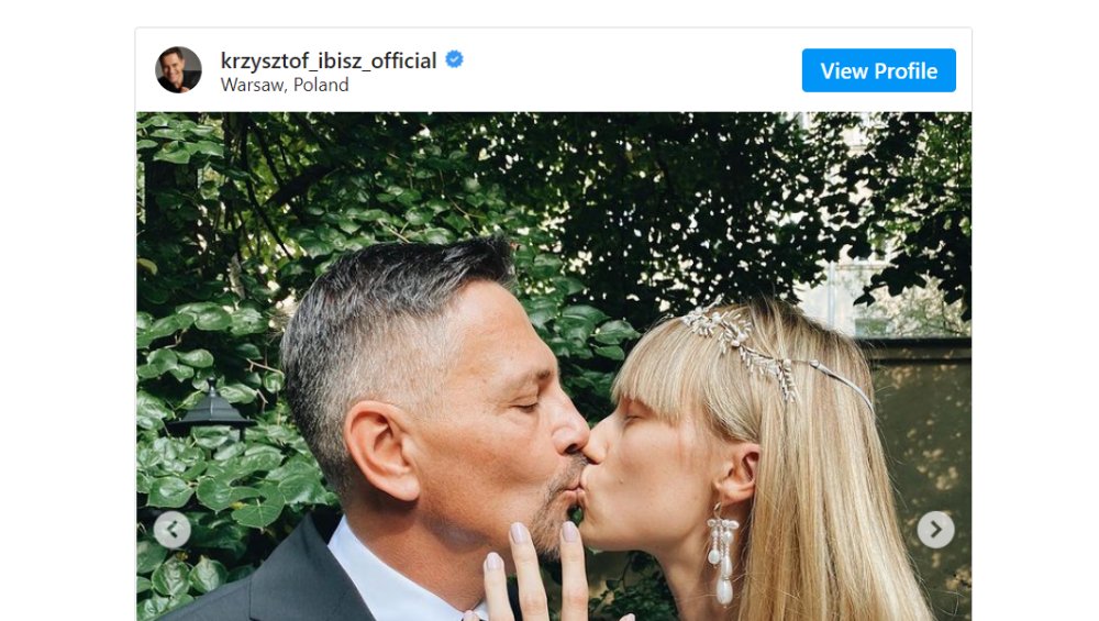 Krzysztof Ibisz i Joanna Kudzbalska już po ślubie. Dziennikarz ożenił się z uczestniczką Top Model