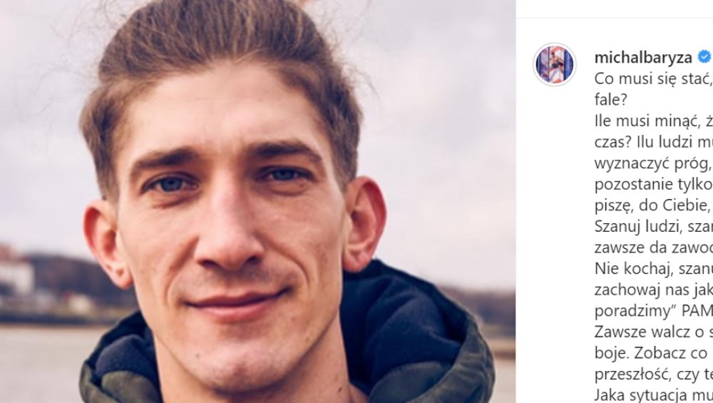 Michał Baryza w szpitalu. 'Wrócę silniejszy' Michał Baryza w szpitalu. 'Wrócę silniejszy'