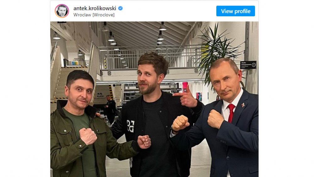 Antek Królikowski zapowiedział walkę sobowtórów Putina i Zełenskiego. Burza w sieci