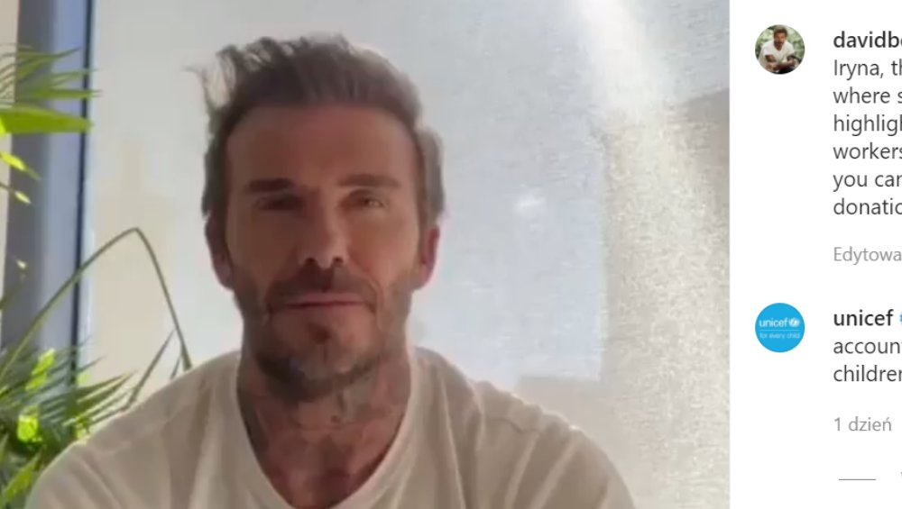 David Beckham oddał swój profil na Instagramie w ręce ukraińskiej lekarki. Miała pokazywać prawdę o wojnie
