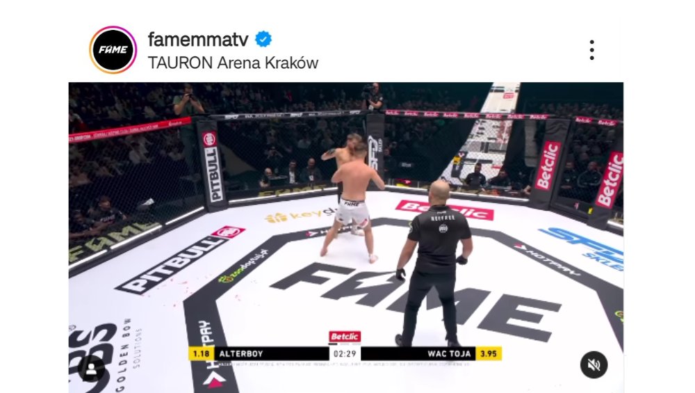 Fame MMA 17: Sebastian Fabijański przegrał walkę w 35 sekund
