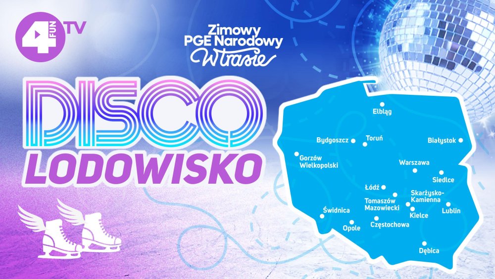 Disco Lodowisko rusza w trasie po Polsce! Gdzie można jeździć na łyżwach do najlepszej muzyki?
