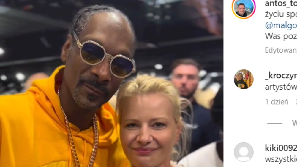 Małgorzata Kożuchowska spotkała się ze… Snoop Doggiem. Zobaczcie wideo