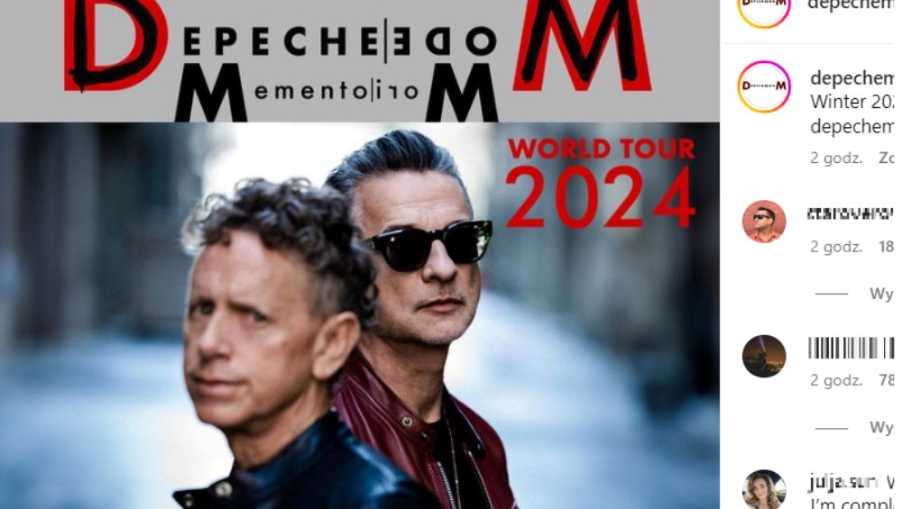 Depeche Mode w Polsce 2024: kolejne dwa koncerty ogłoszone!
