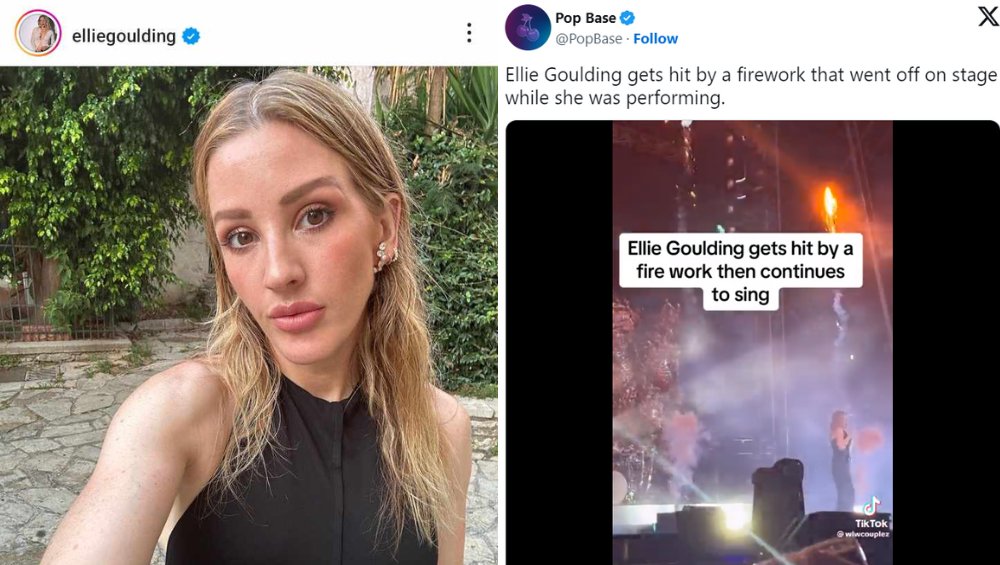 Ellie Goulding: fajerwerk wybuchł obok artystki na koncercie. Kontynuowała występ [WIDEO]