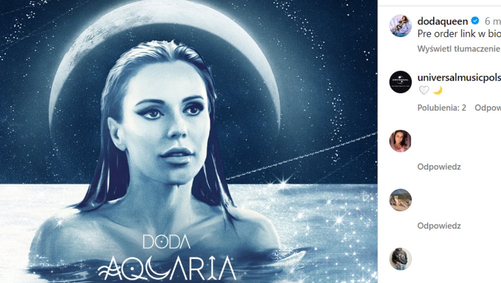Doda: wersja deluxe albumu Aquaria trafiła do sprzedaży. Co znalazło się w reedycji?