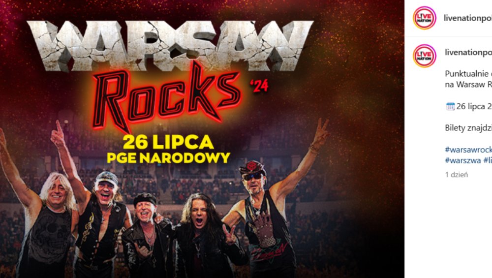 Warsaw Rocks 2024 – na imprezie wystąpią m.in. Scorpions. Nietypowy układ sceny na PGE Narodowym