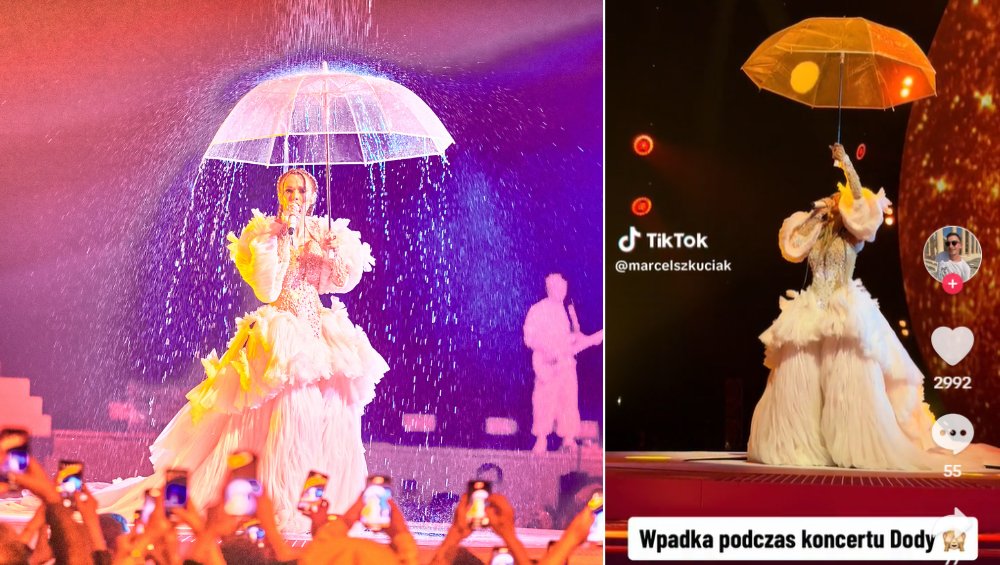 Doda i techniczna wpadka na koncercie. Tak zareagowała [WIDEO]