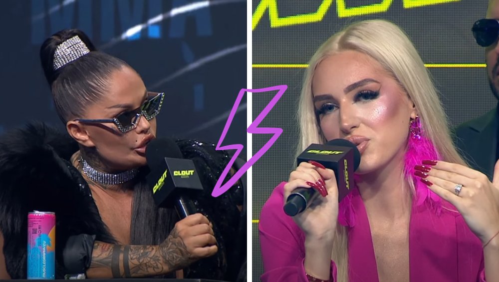 Caroline Derpienski na konferencji Clout MMA 2. Zadarła z Laluną - będzie walka? Caroline Derpienski na konferencji Clout MMA 2. Zadarła z Laluną - będzie walka?