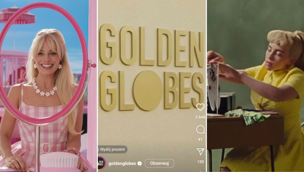 Złote Globy 2024: kreacje największych gwiazd – Billie Eilish z nową fryzurą, Margot Robbie jako Barbie