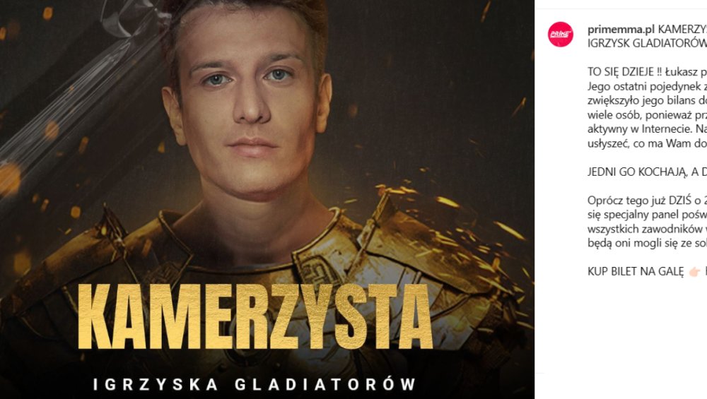 Prime MMA 8: udział Kamerzysty zadecyduje o tym, czy gala odbędzie się w Arenie Gorzów. Dlaczego?