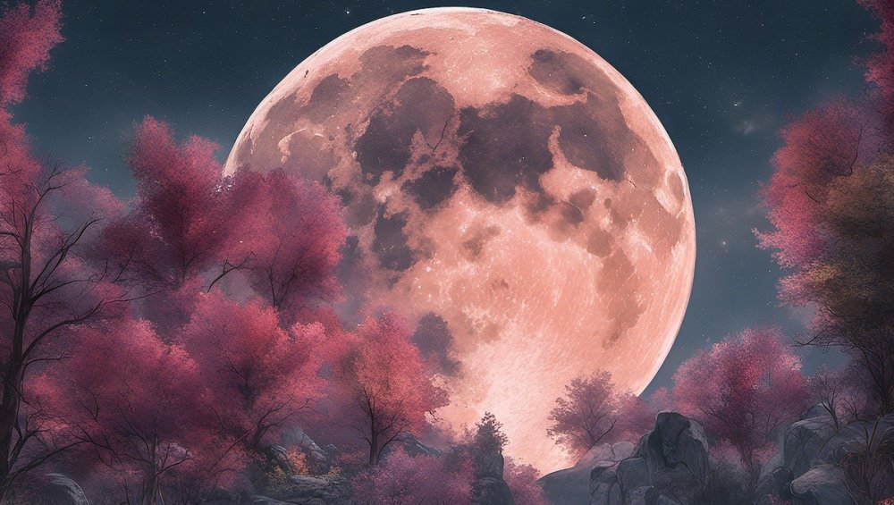 Pełnia w kwietniu 2024 roku. Kiedy oglądać Różowy Księżyc?