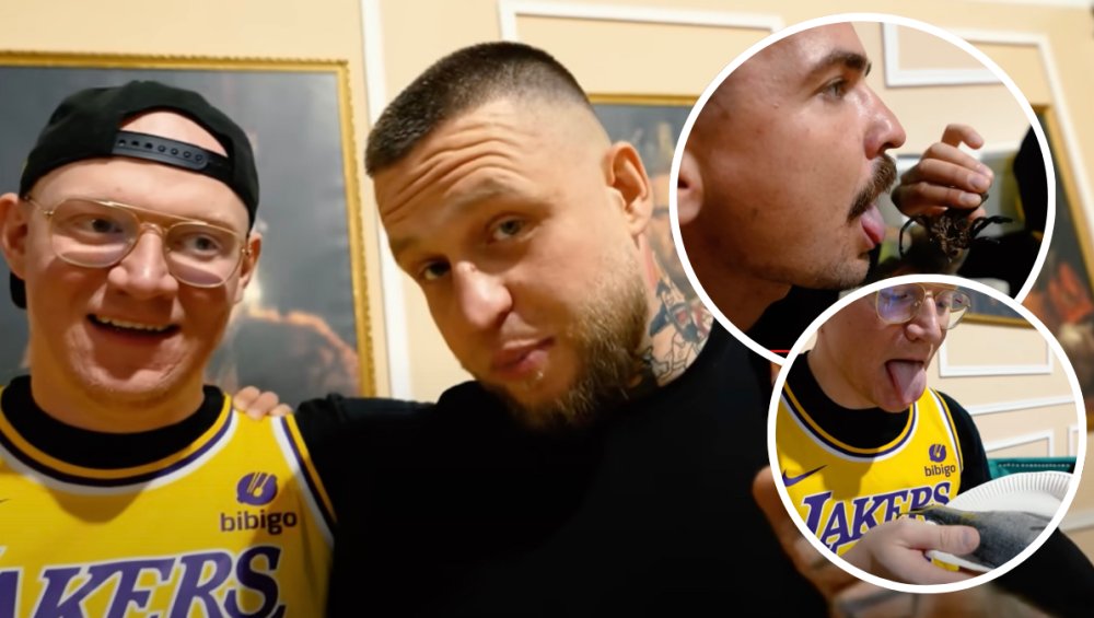 Dzinold i Bandura zrobili obrzydliwy challenge. Tego jeszcze nie widzieliście [WIDEO]