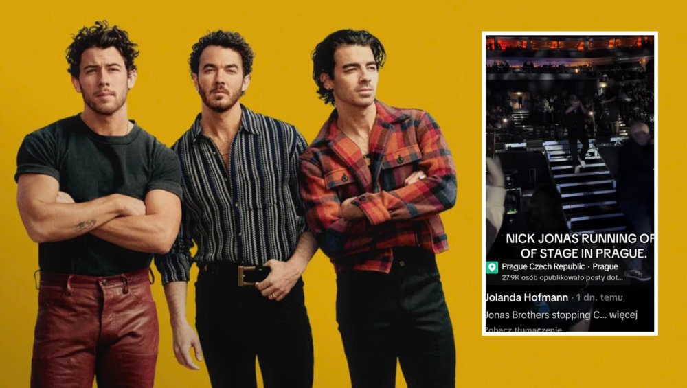 Występ Jonas Brothers został przerwany przez tajemniczy laser. Nick Jonas uciekał ze sceny [WIDEO]