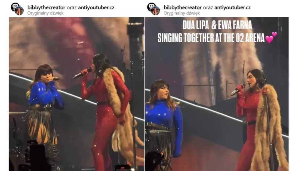 Dua Lipa i Ewa Farna W DUECIE. Zaśpiewały razem na koncercie