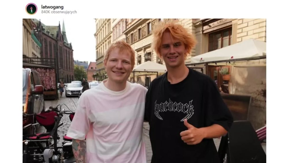 Ed Sheeran i Łatwogang pojeździli rowerem po Wrocławiu. Nie, to nie żart