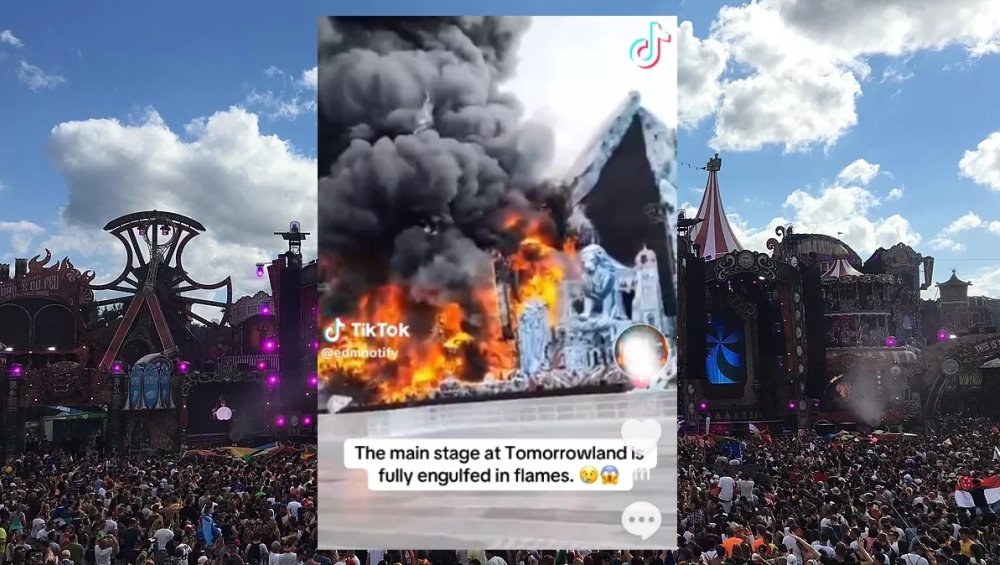 PŁONIE scena na Tomorrowlandzie. Festiwal pod znakiem zapytania