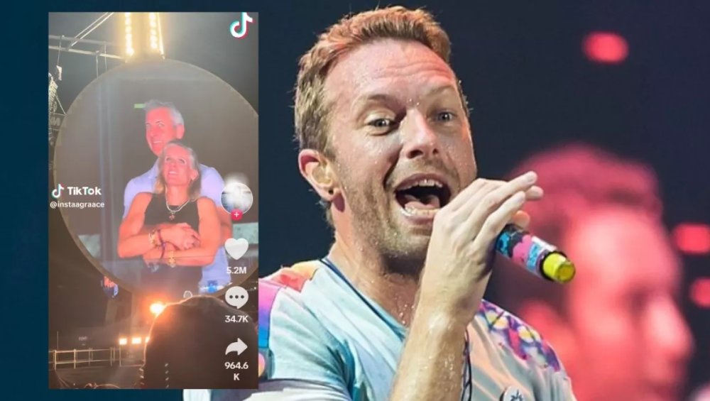 Romans przypadkiem ujawniony na koncercie Coldplay. Żona zareagowała