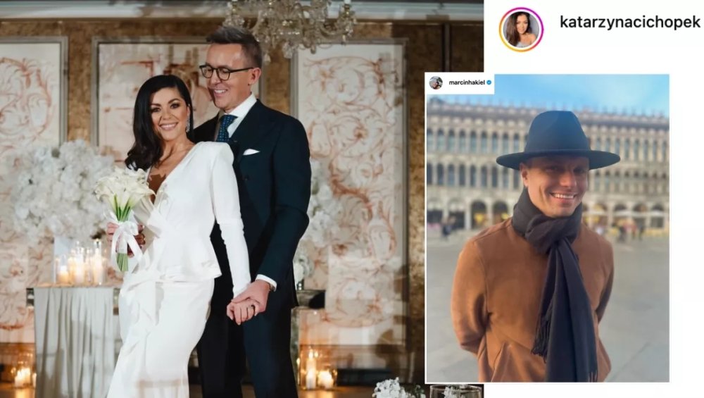 Marcin Hakiel złożył życzenia Katarzynie Cichopek z okazji ślubu. 'Wierności'