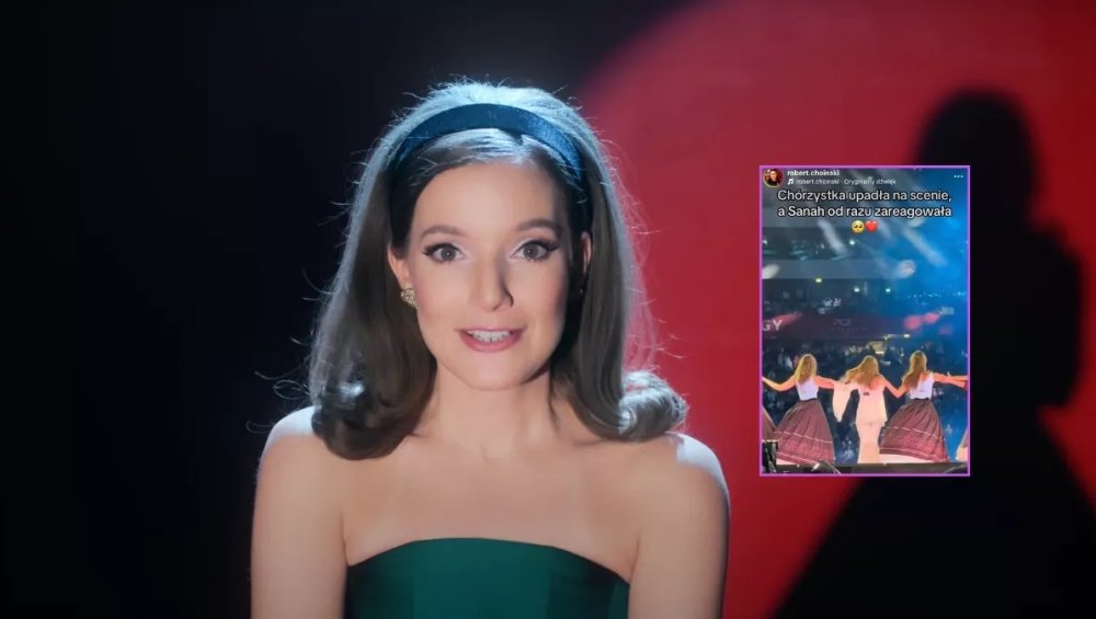 Koncert sanah na Narodowym - chórzystka upadła na scenie, tak zareagowała gwiazda