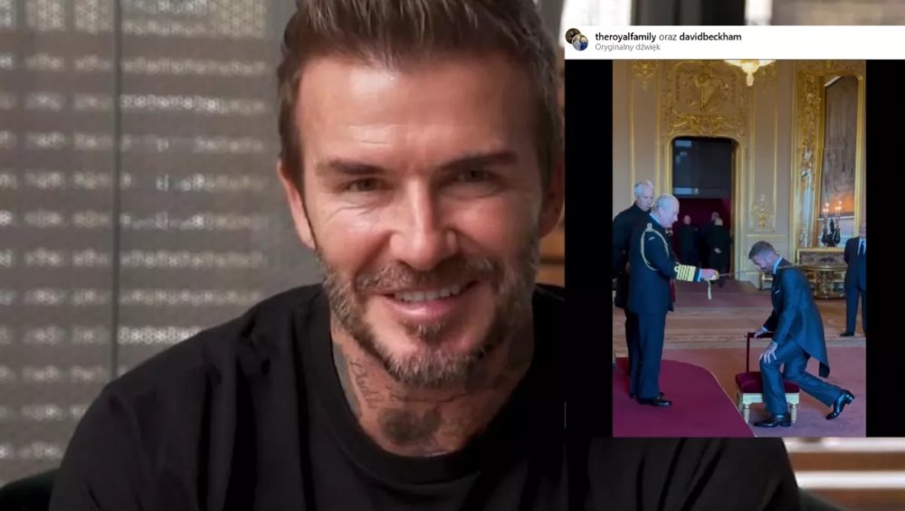 David Beckham otrzymał tytuł szlachecki. Wręczył mu go król Karol III