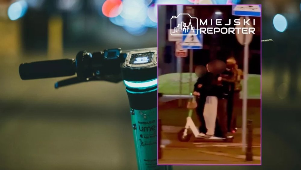 'Więcej was matka nie miała?' Nastolatki przesadziły z hulajnogą elektryczną