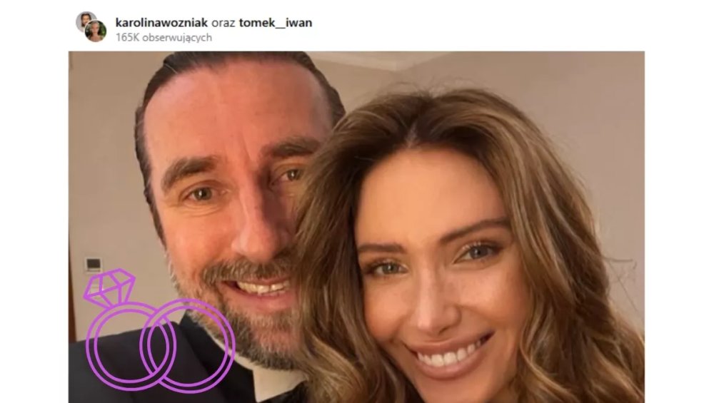 Tomasz Iwan oświadczył się ukochanej. Karolina Woźniak pokazała pierścionek