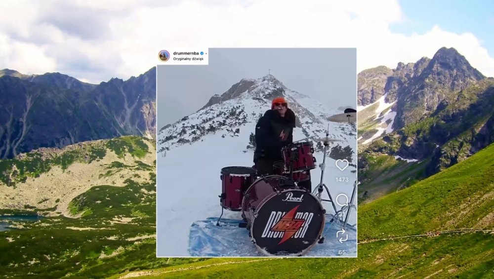 17-latek zagrał na perkusji pod Giewontem. Teraz chce podbić PGE Narodowy