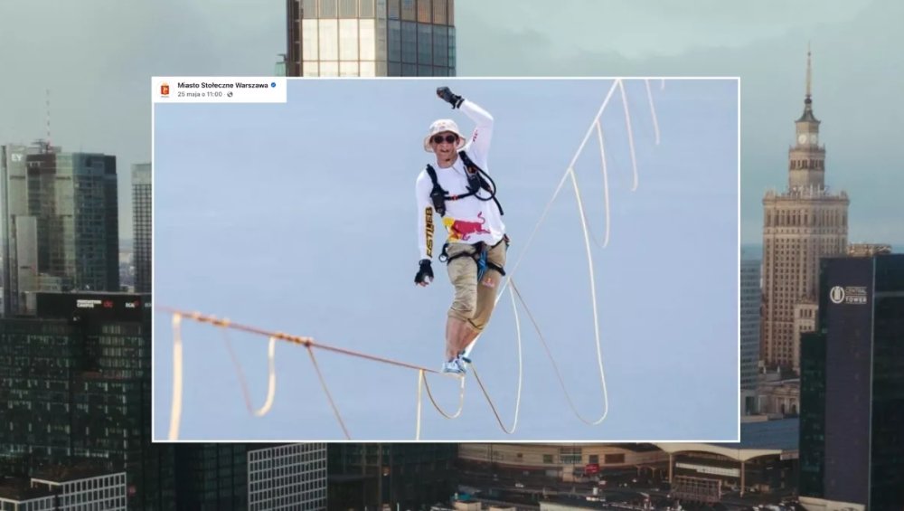 Lina pomiędzy Pałacem Kultury i Varso Tower. Wydarzy się tam coś, czego jeszcze nie było