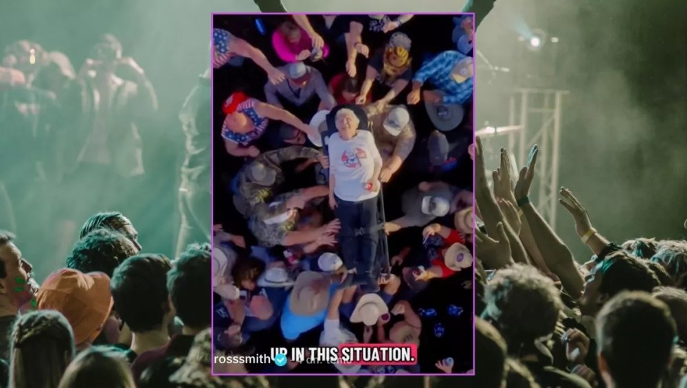 99-latka z rekordem Guinnessa po crowd surfingu. Jest wideo