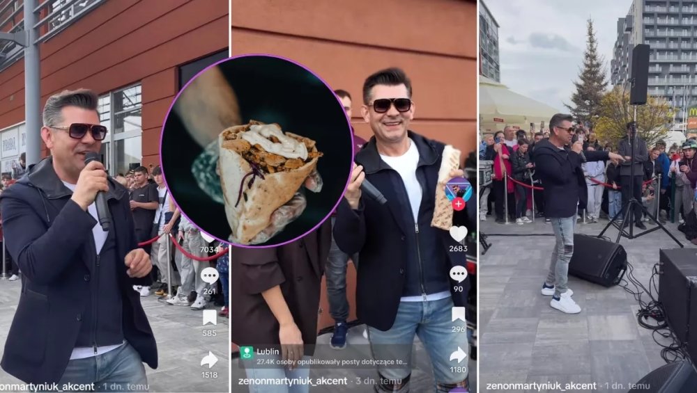 Zenek Martyniuk zagrał koncert na otwarciu kebaba. Przyciągnął tłumy fanów