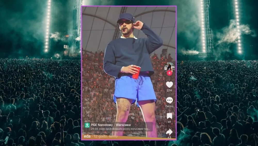 Te gwiazdy szalały na koncercie Bad Bunny’ego w Warszawie. Kto się pojawił?