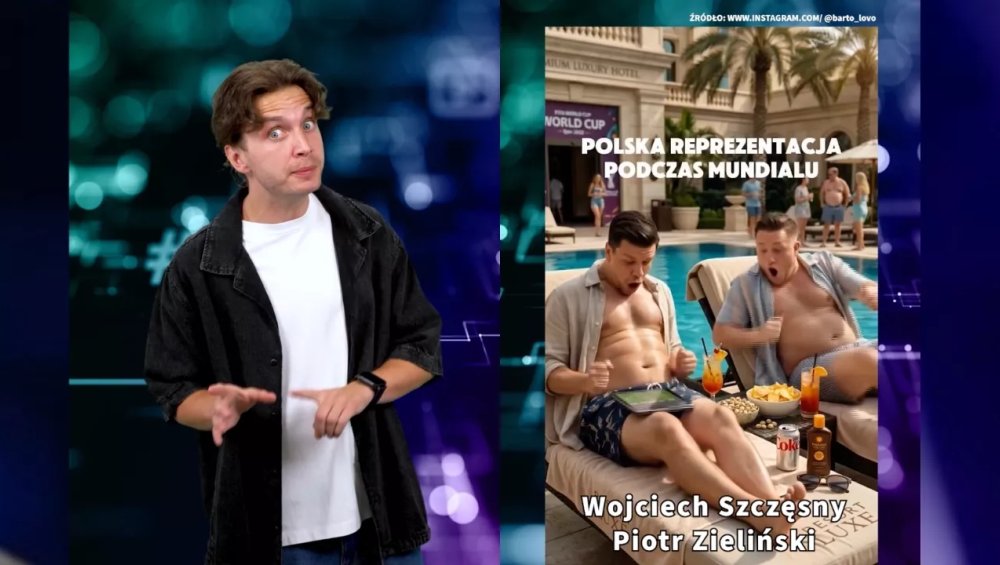 Piłkarze na wakacjach, gwiazdy za 30 lat i kultowy film w nowej odsłonie. AI Lista 28.06.2026