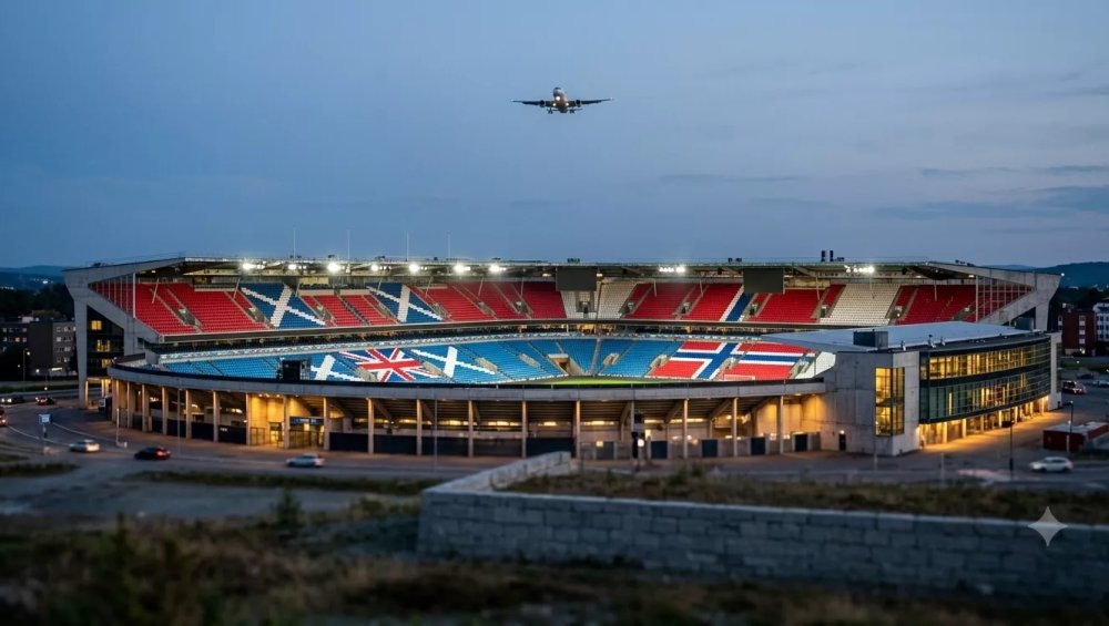 Mecz Norwegia - Anglia: wojna linii lotniczych hitem sieci. Przegrani zmienią logo