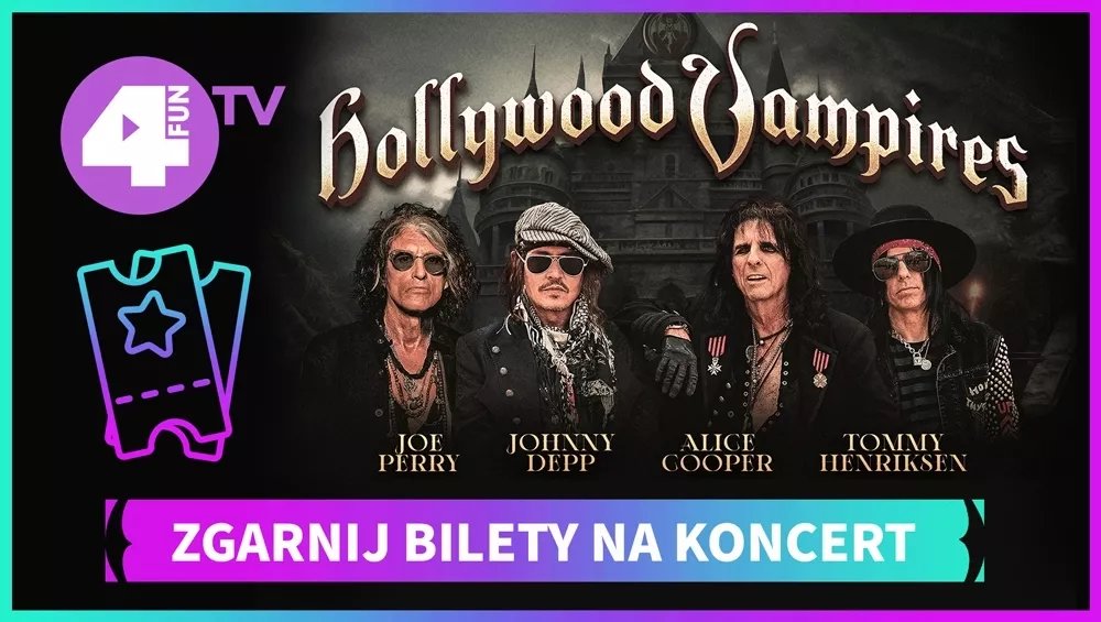 Odpowiedz na pytanie i wygraj bilety na koncert Hollywood Vampires w Łodzi!