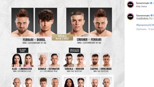 Fame MMA 18 - wyniki 20 maja 2023. Kto wygrał, co się działo podczas