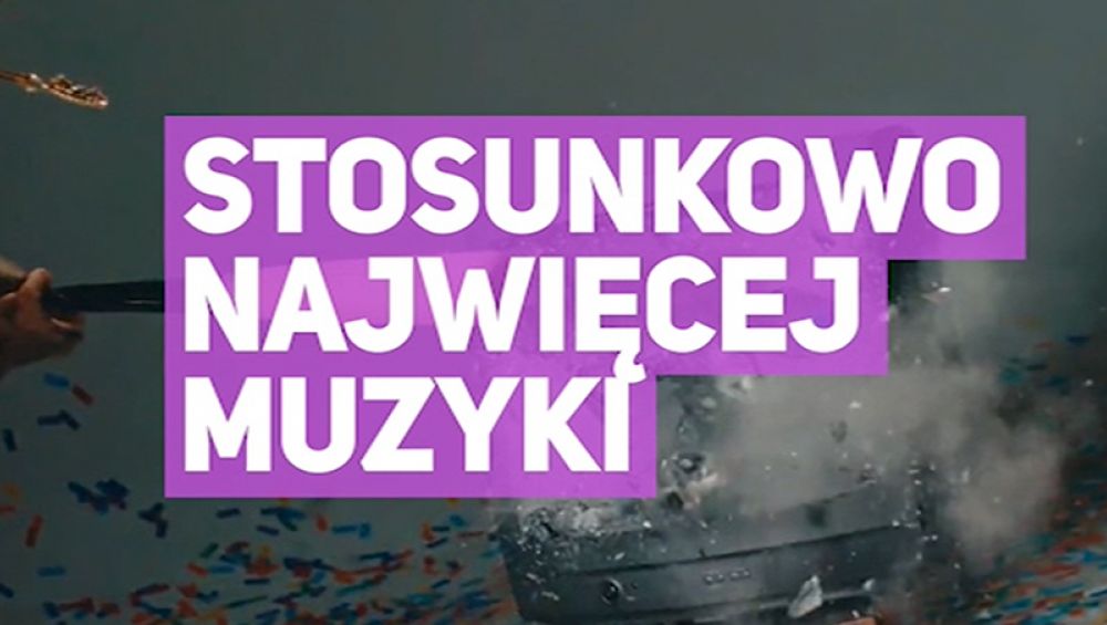 Stosunkowo najwięcej muzyki Stosunkowo najwięcej muzyki